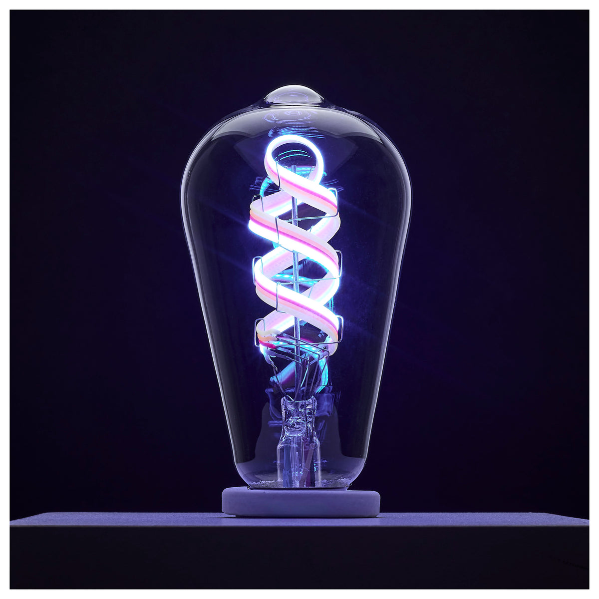 6 Watt - ST19 LED - 2700K-5000K RGB/Tunable White - Starfish IOT - Clear - Medium Base - 120 Volt