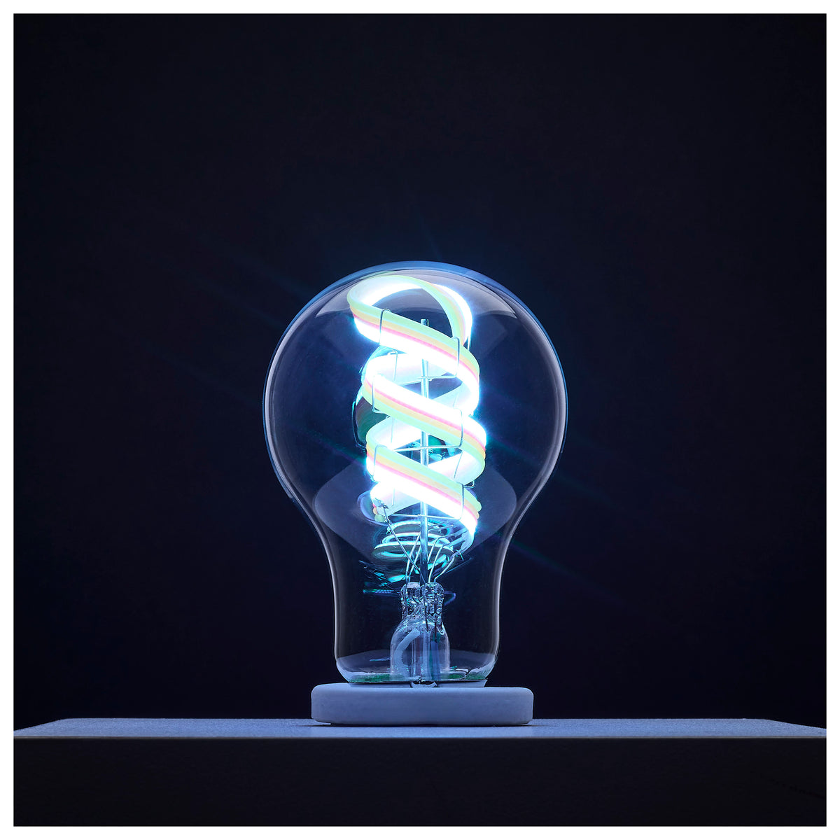 6 Watt - A19 LED - 2700K-5000K RGB/Tunable White - Starfish IOT - Clear - Medium Base - 120 Volt