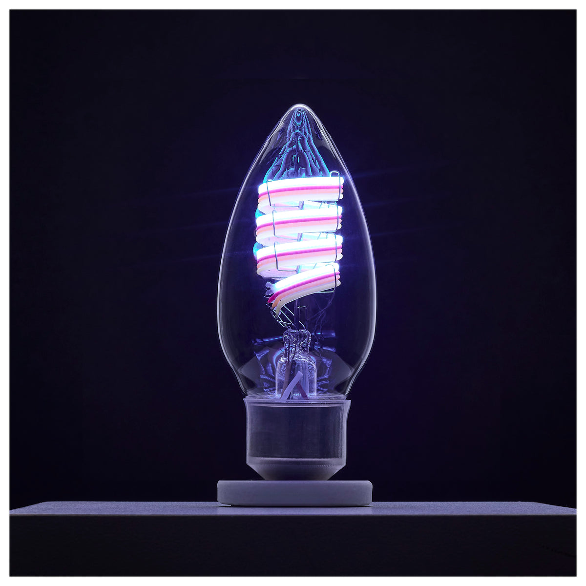 4 Watt - B11 LED - 2700K-5000K RGB/Tunable White - Starfish IOT - Clear - Candelabra Base - 120 Volt