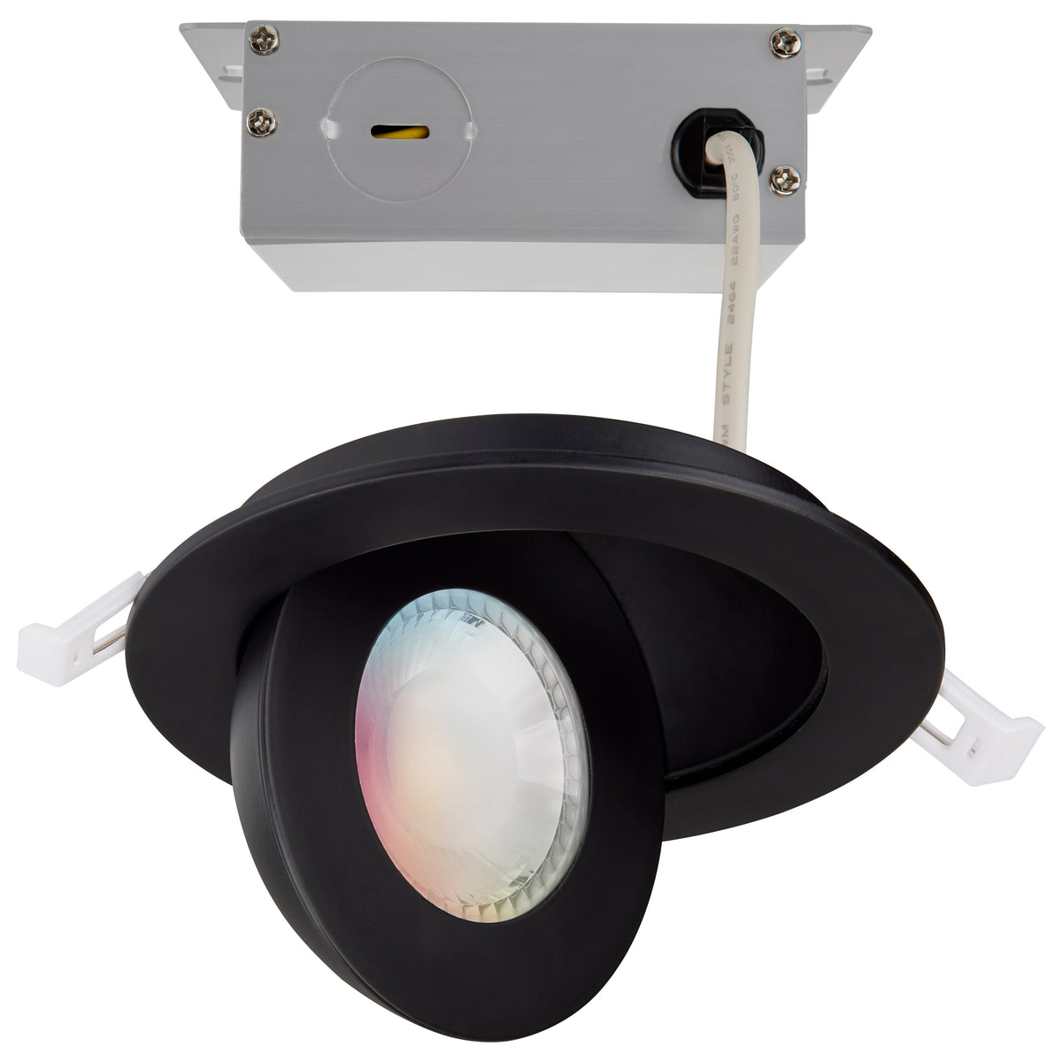 Starfish - 9 Watt LED Gimbal Downlight - 4 Inch - 2700K-5000K RGB Tunable White - Remote Driver - Black Finish - 120-277