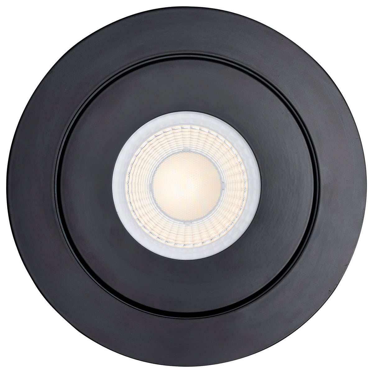 15 Watt - LED GimbaLED Downlight - 6 Inch - RGB & Tunable White - Round - Starfish IOT - Black Finish - 1200 Lumens - 120-277 Volt