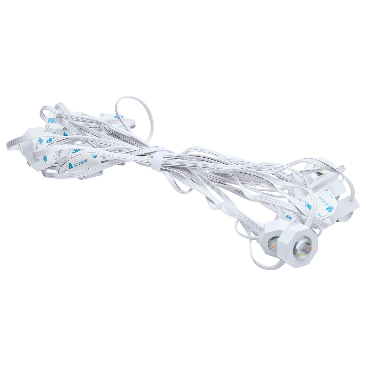 Starfish - 12 Watt - 25 Foot LED Eave String Light Extension - RGBTW - White Finish - 120 Volt