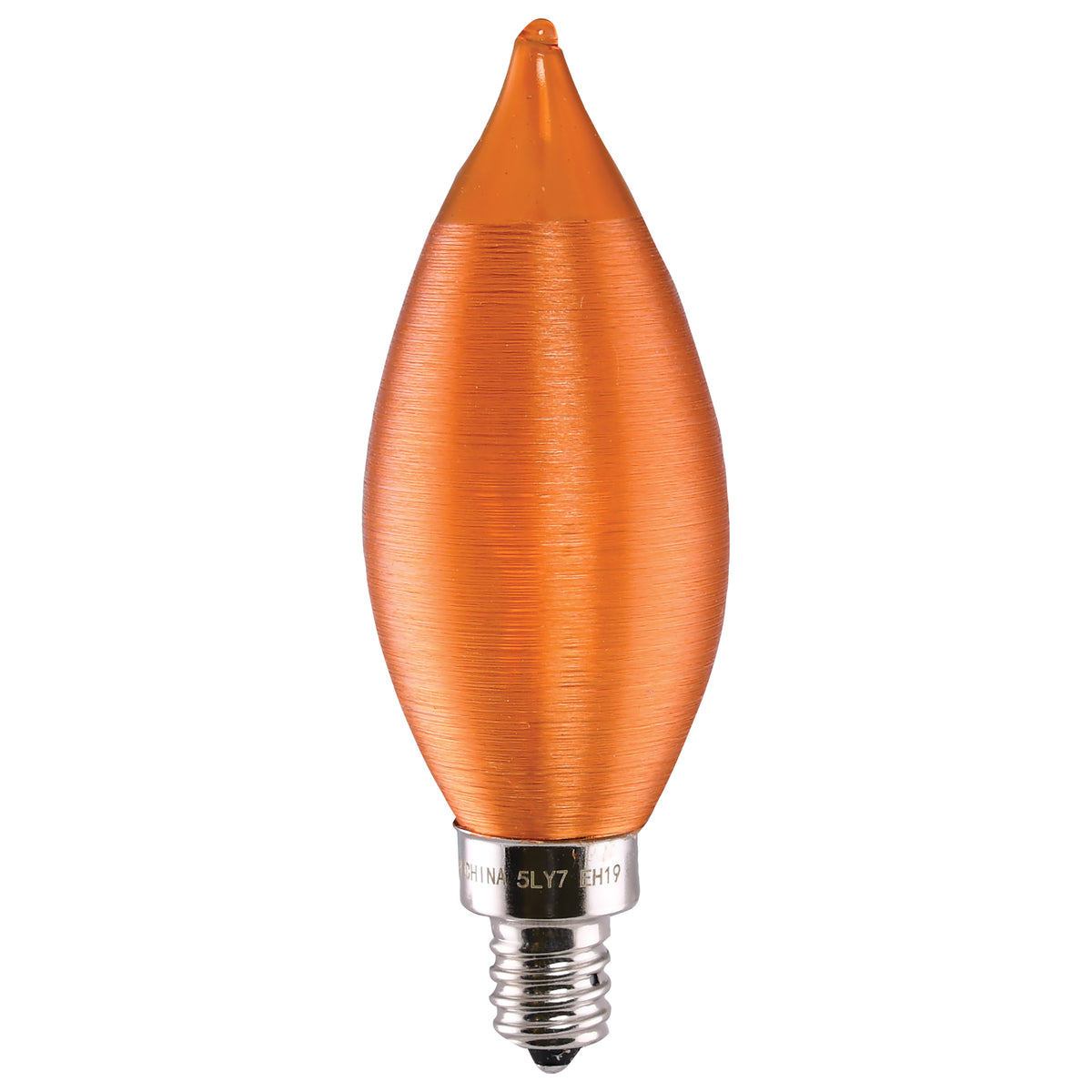 2 Watt CA11 LED Filament - Satin Spun Amber - Candelabra base - 2100K - 120 Volt lighting product