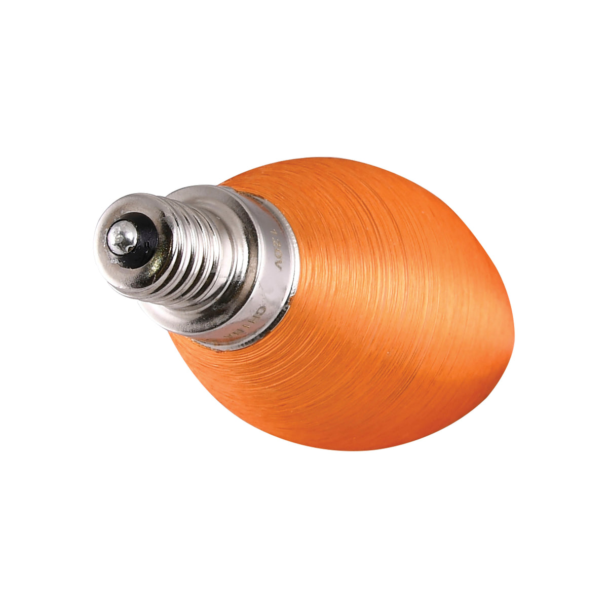 2 Watt CA11 LED Filament - Satin Spun Amber - Candelabra base - 2100K - 120 Volt