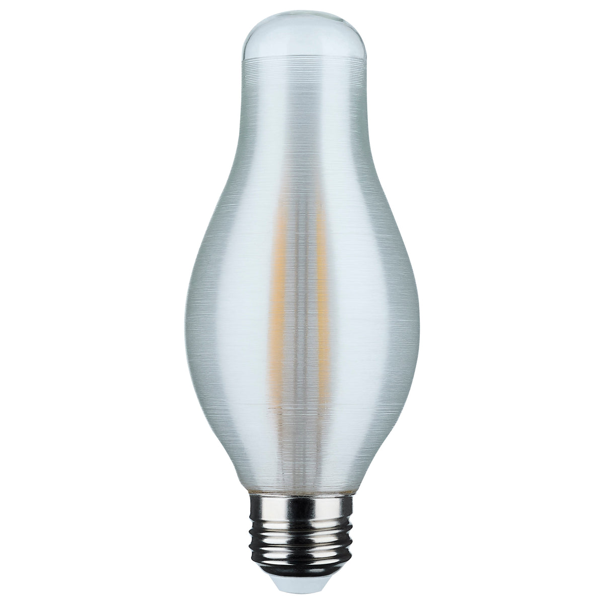 7 Watt H19 LED Filament - 5000K - Medium Base - Satin Spun Finish - 120 Volt