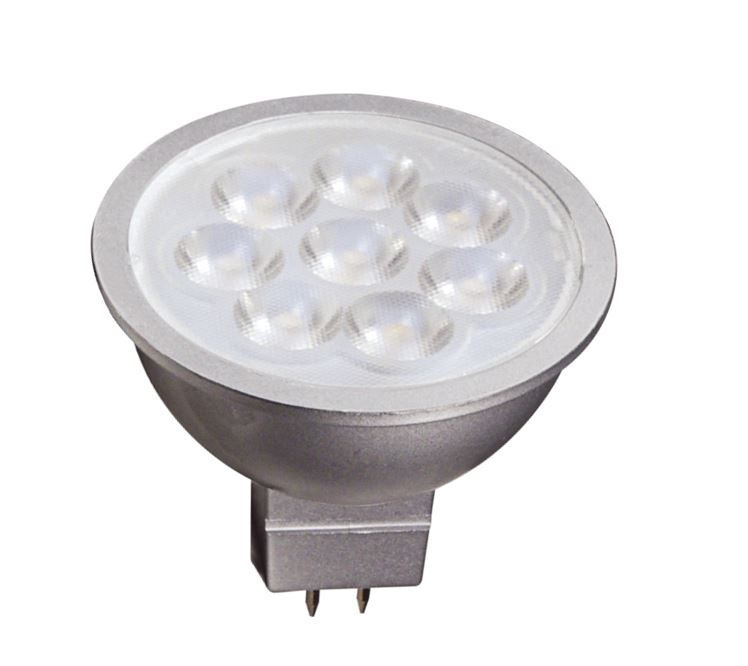 6.5 Watt - MR16 LED - 3000K - GU5.3 base - 25 deg. Beam Angle - 12 Volt