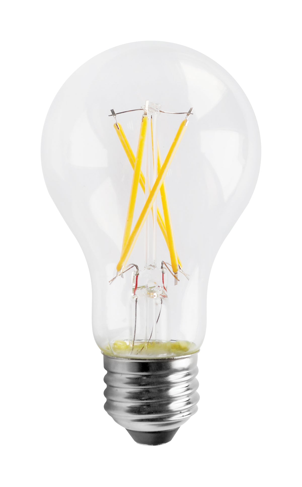 8 Watt - A19 LED Filament - Clear - 3000K - Medium base - 120 Volt for commercial spaces and hospitality spaces