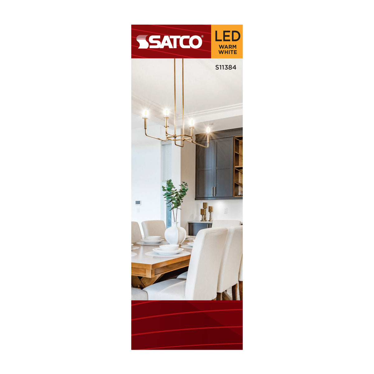 8 Watt C11 LED Filament - Frosted - Candelabra base - 2700K - 90 CRI - 760 Lumens - 120 Volt