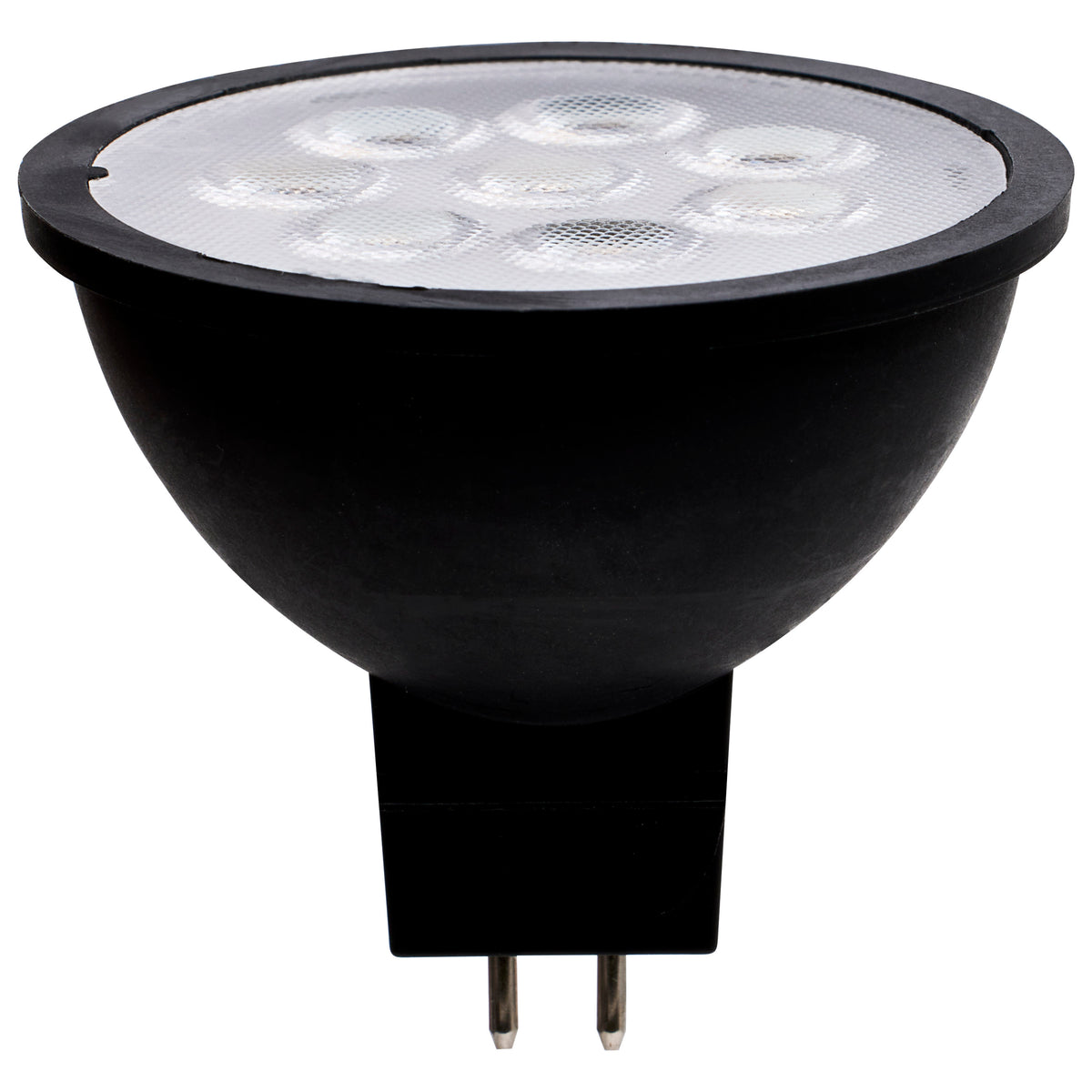 6.5 Watt MR16 LED - Black Finish - 3000K - GU5.3 Base - 500 Lumens - 12 Volt