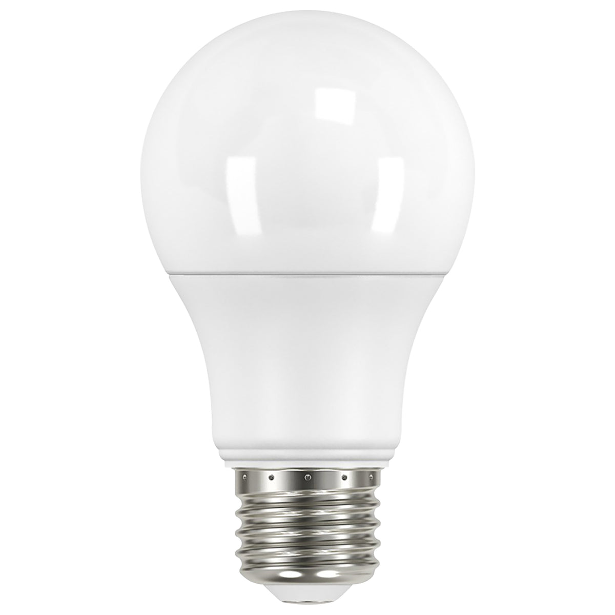 9.5 Watt A19 LED - 3000K - Dimmable - Medium base - 230 deg. Beam Angle - 4-pack for living rooms and bedrooms