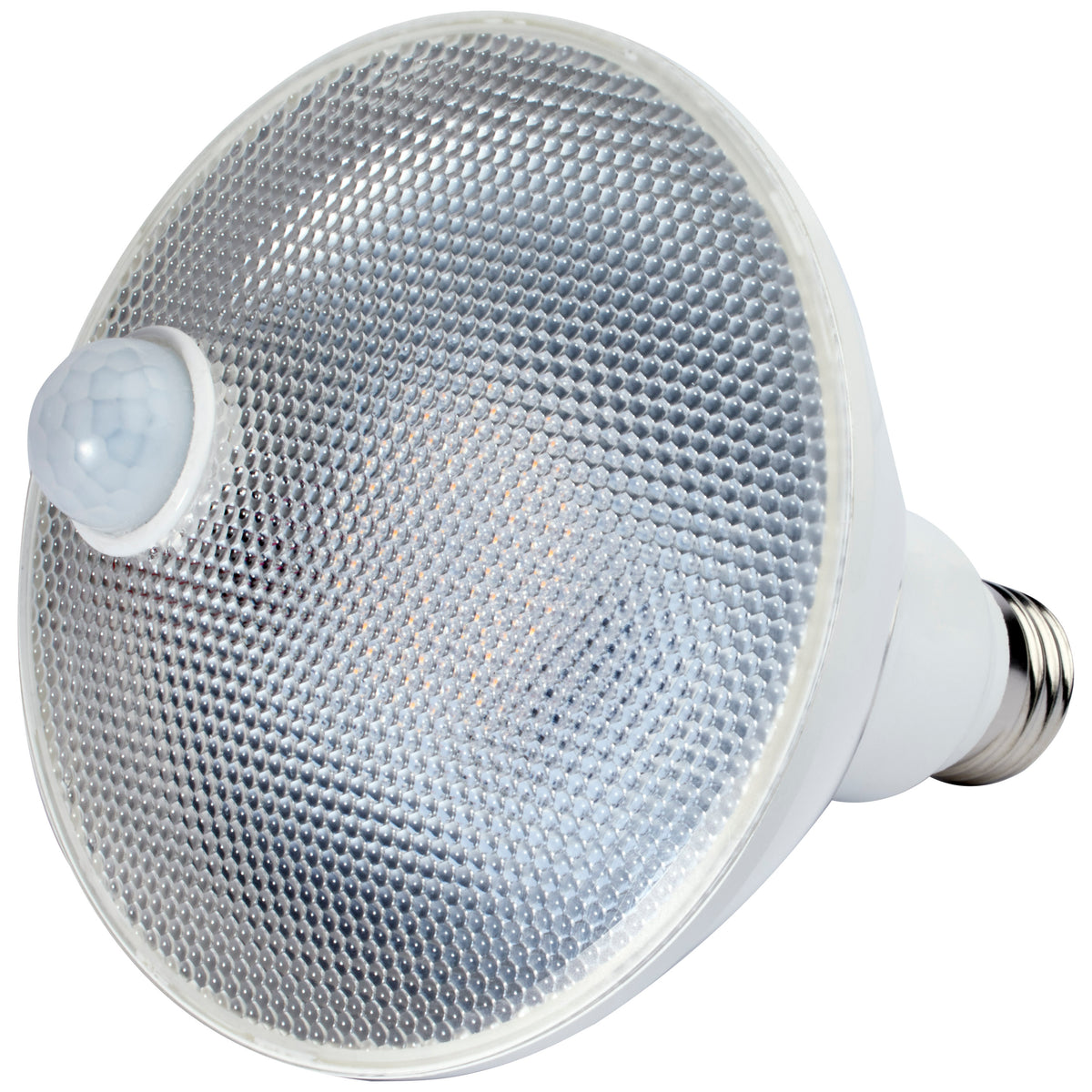 14 Watt PAR38 LED - White - 5000K - 1150 Lumens - 120 Volt - PIR Sensor - Non-Dimmable