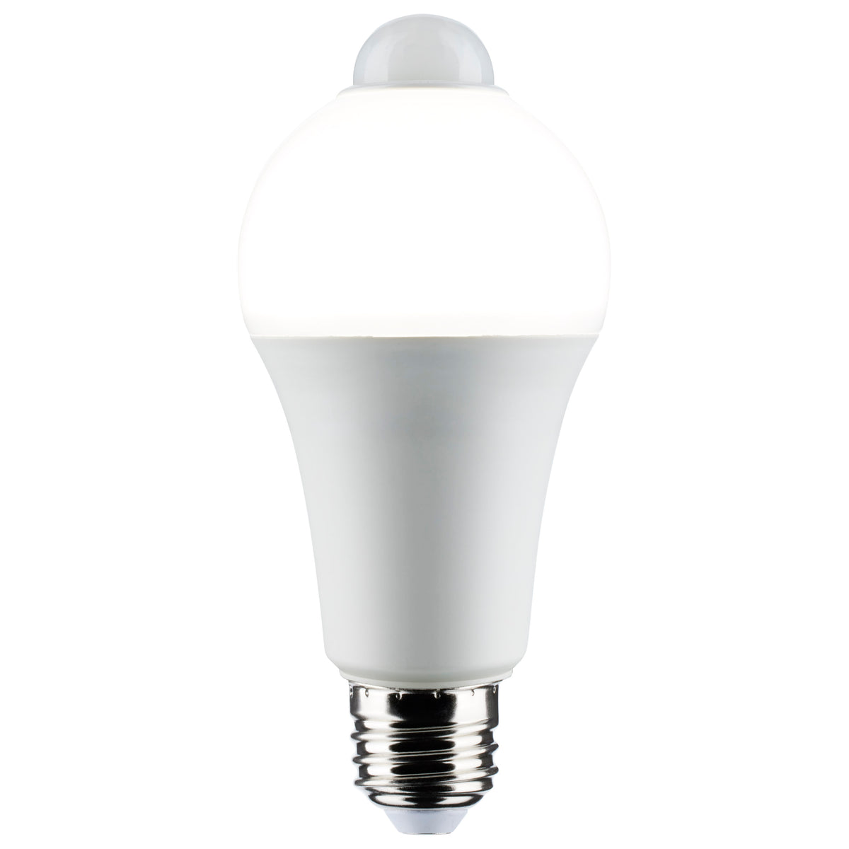 12 Watt A19 LED - White - 3000K - 1050 Lumens - 120 Volt - PIR Sensor - Non-Dimmable