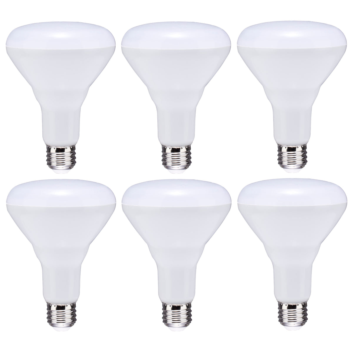 8.5 Watt - BR30 LED - 5000K - 80 CRI - Medium Base - 120 Volts - Dimmable - 6-pack