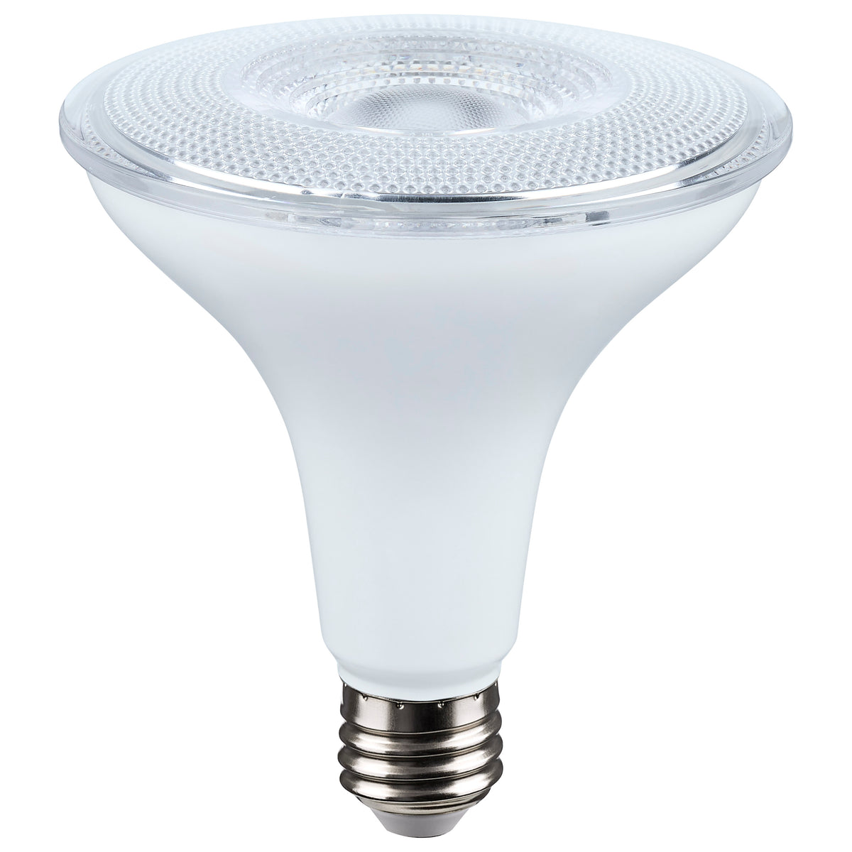 14 Watt Dusk to Dawn LED - PAR38 - 5000K - Medium Base - White Finish - 120 Volt lighting product