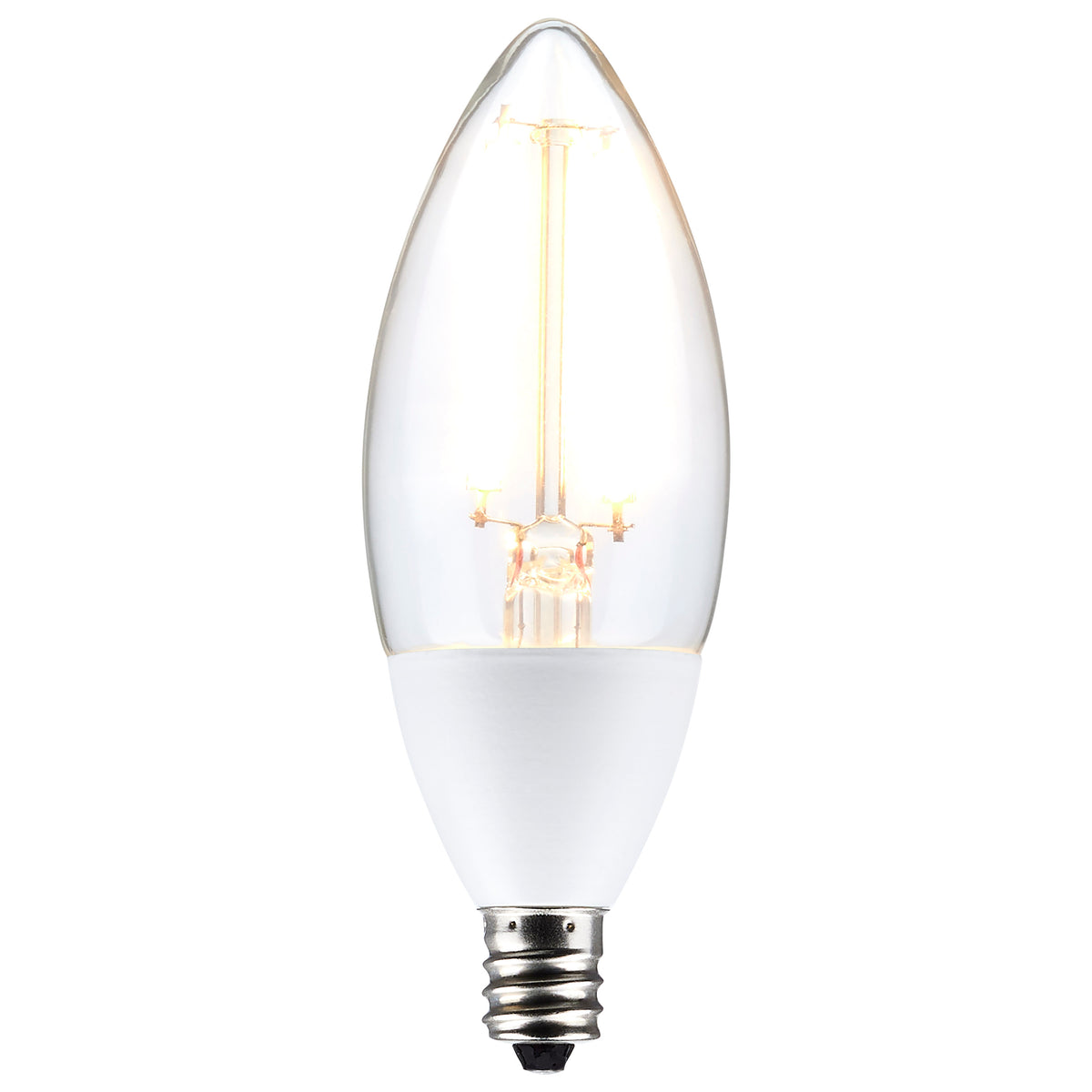 5 Watt B11 - Dusk to Dawn LED Filament - 2700K - Candelabra Base - 120 Volt - 90 CRI - With Photocell