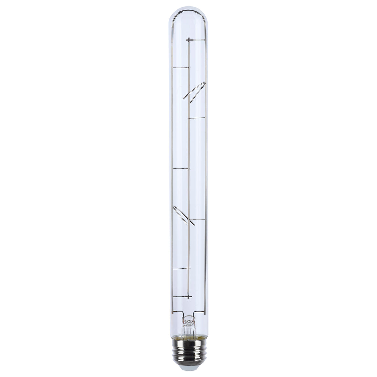 6 Watt LED - Reminiscent - Flex Gray Straight Filament - T9 - Medium Base - 2700K - Clear - 120 Volt bulb or fixture view