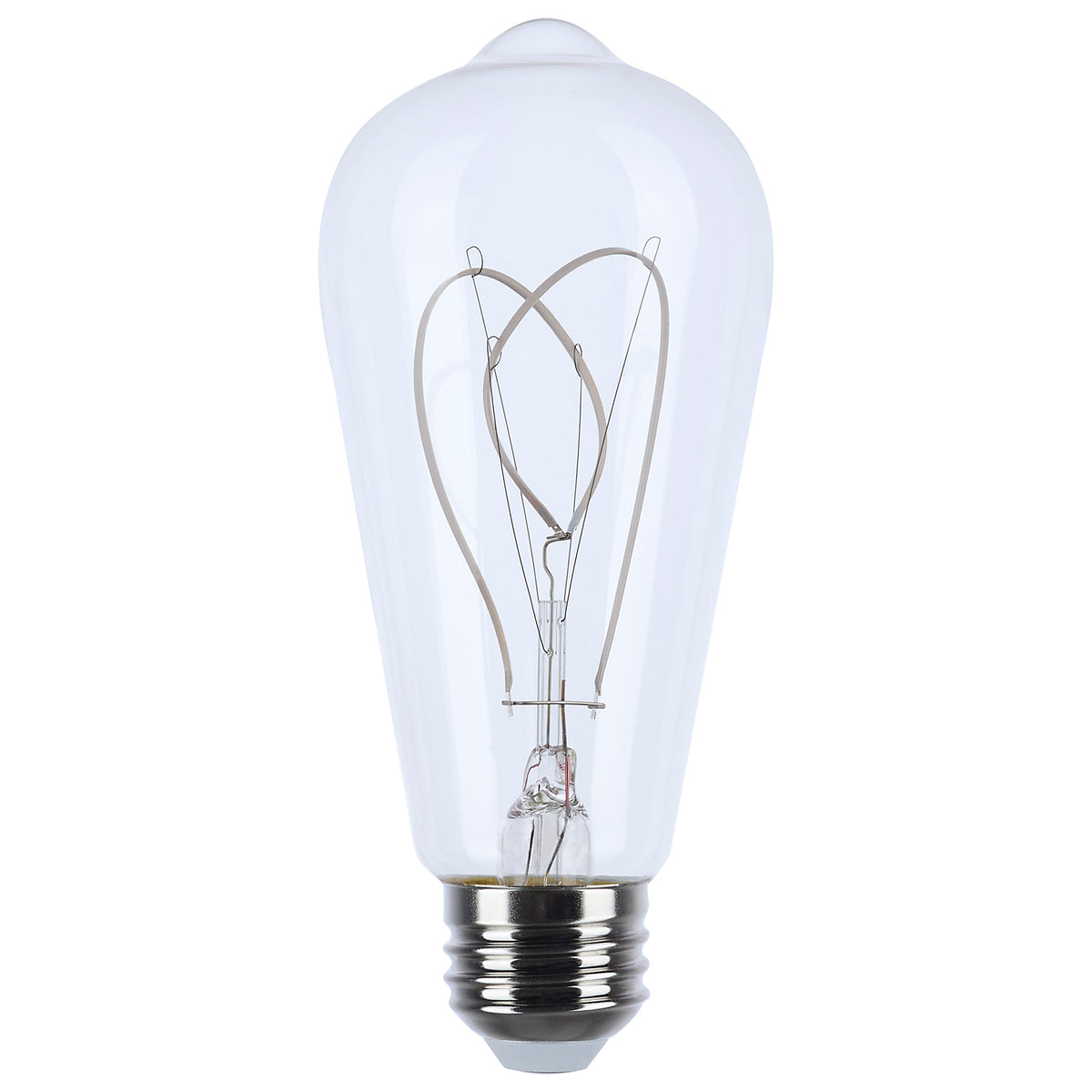 6 Watt LED - Reminiscent - Flex Gray Filament - ST19 Loop - Medium Base - 2700K - Clear - 120 Volt lighting product