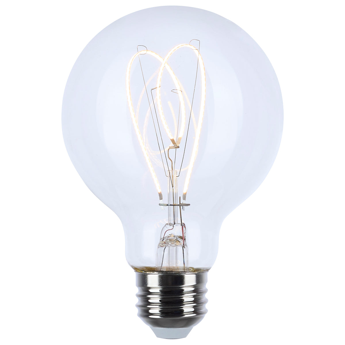 6 Watt LED - Reminiscent - Flex Gray Filament - G25 Loop - Medium Base - 2700K CCT - Clear - 120 Volt