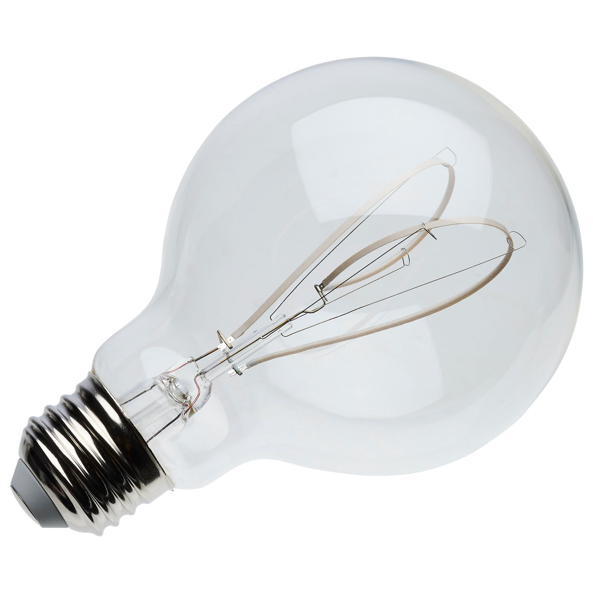6 Watt LED - Reminiscent - Flex Gray Filament - G25 Loop - Medium Base - 2700K CCT - Clear - 120 Volt