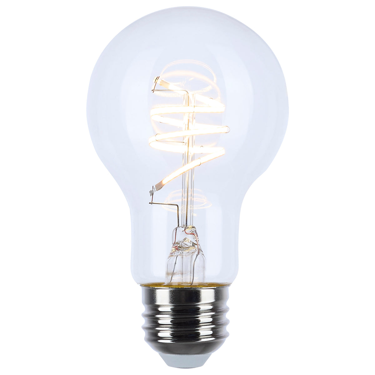 6 Watt A19 LED - Reminiscent - Flex Gray Coil Filament - E26 - 3000K - 120 Volt