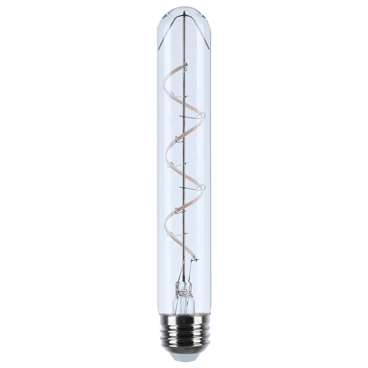 6 Watt T9 LED - Reminiscent - Flex Gray Coil Filament - E26 - 3000K - 120 Volt bulb or fixture view