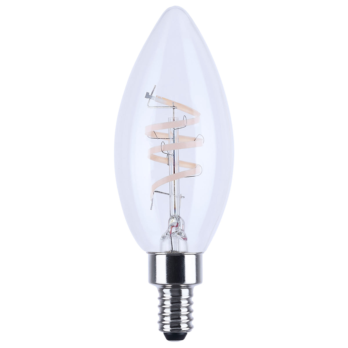 4 Watt B11 LED - Reminiscent - Flex Gray Coil Filament - E12 - 3000K - 120 Volt lighting product