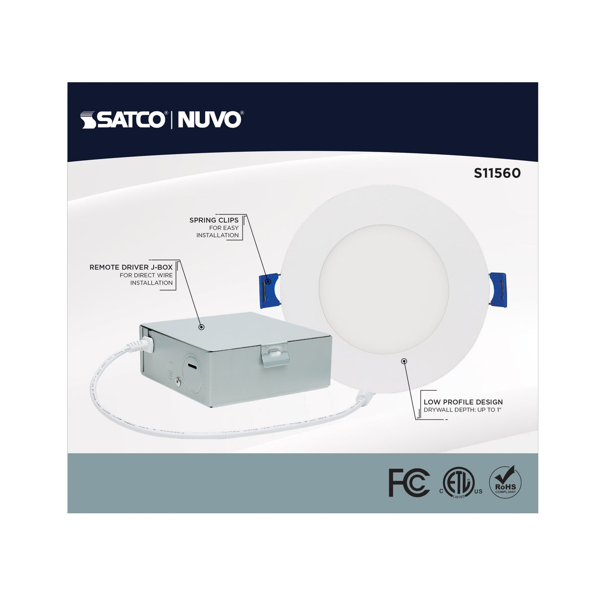 9 Watt - LED Direct Wire - Low Profile Downlight - 4 Inch Round - Starfish IOT - Tunable White and RGB - 120 Volt - 90 CRI - White Finish