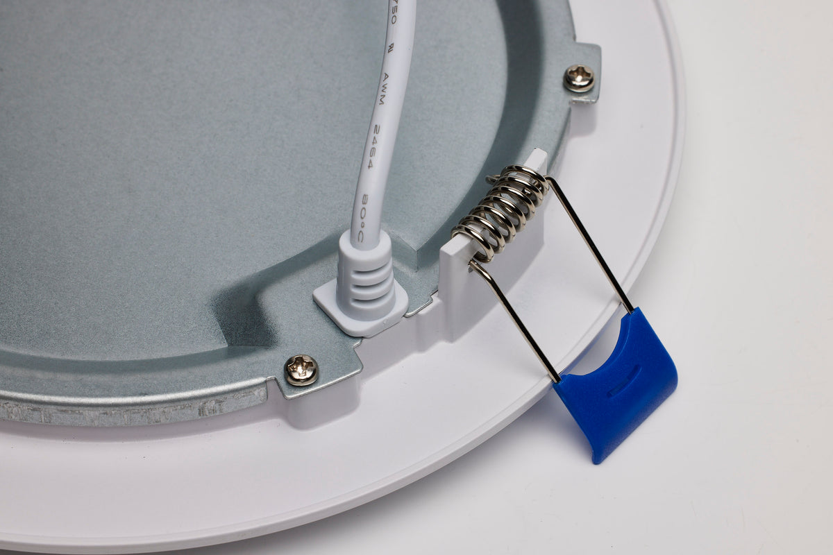 12 Watt - LED Direct Wire - Low Profile Downlight - 6 Inch Round - Starfish IOT - Tunable White and RGB - 120 Volt - 90 CRI - White Finish
