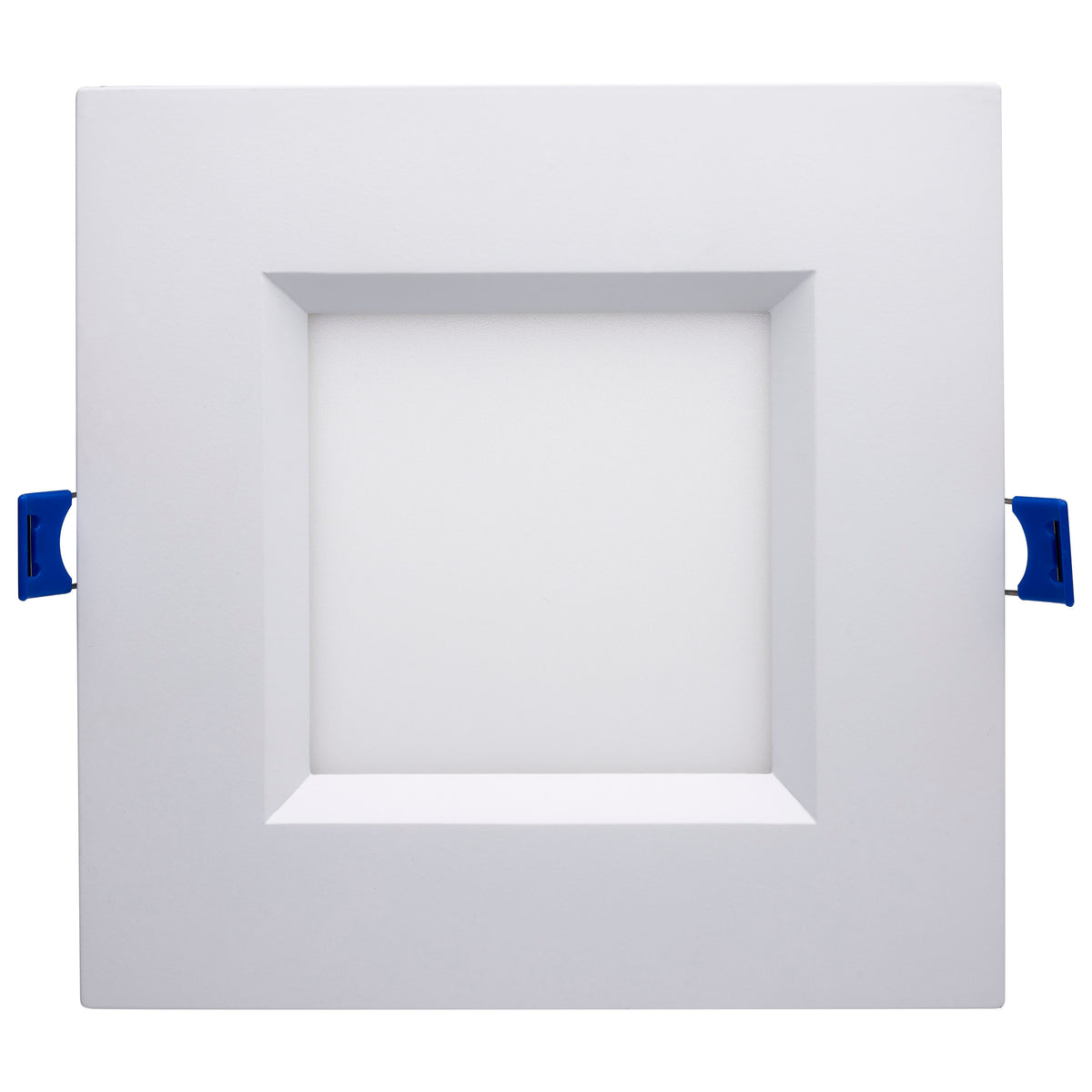 12 Watt - LED Direct Wire - Low Profile Regress Baffle Downlight - 6 Inch Square - Starfish IOT - Tunable White and RGB - 120 Volt - 90 CRI - White Finish