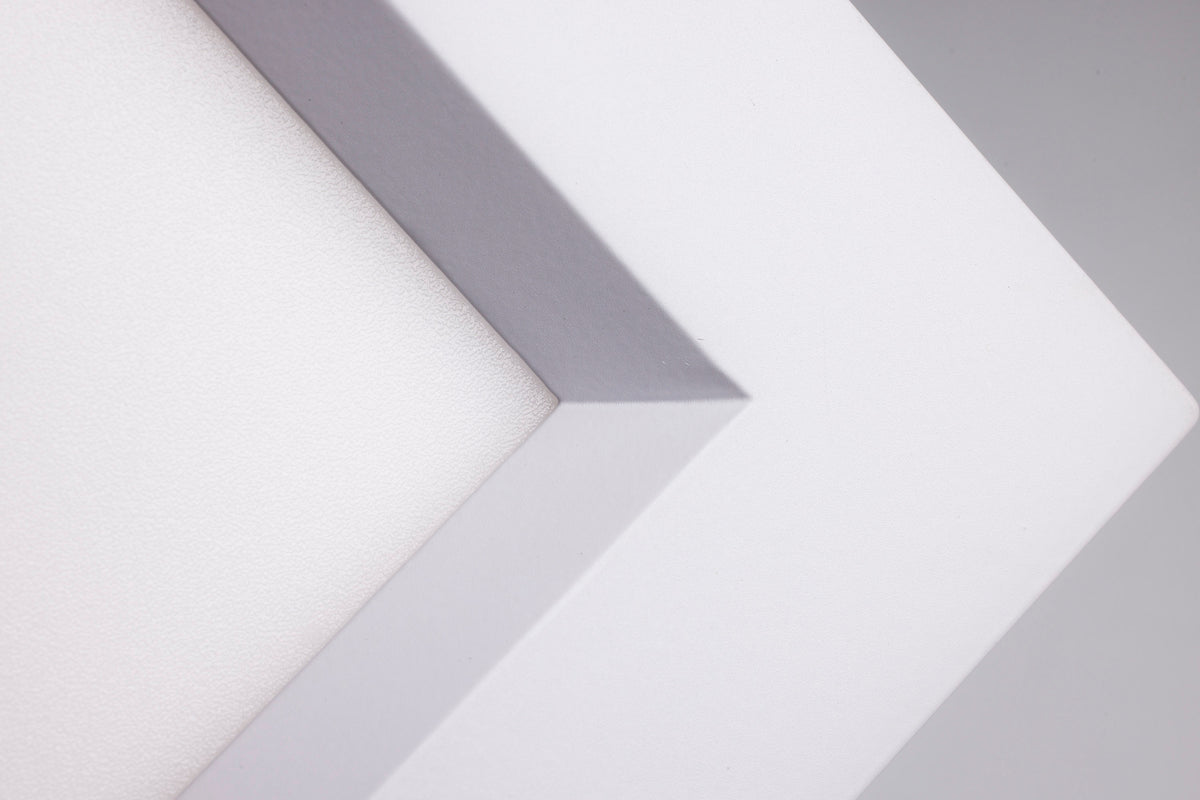 12 Watt - LED Direct Wire - Low Profile Regress Baffle Downlight - 6 Inch Square - Starfish IOT - Tunable White and RGB - 120 Volt - 90 CRI - White Finish