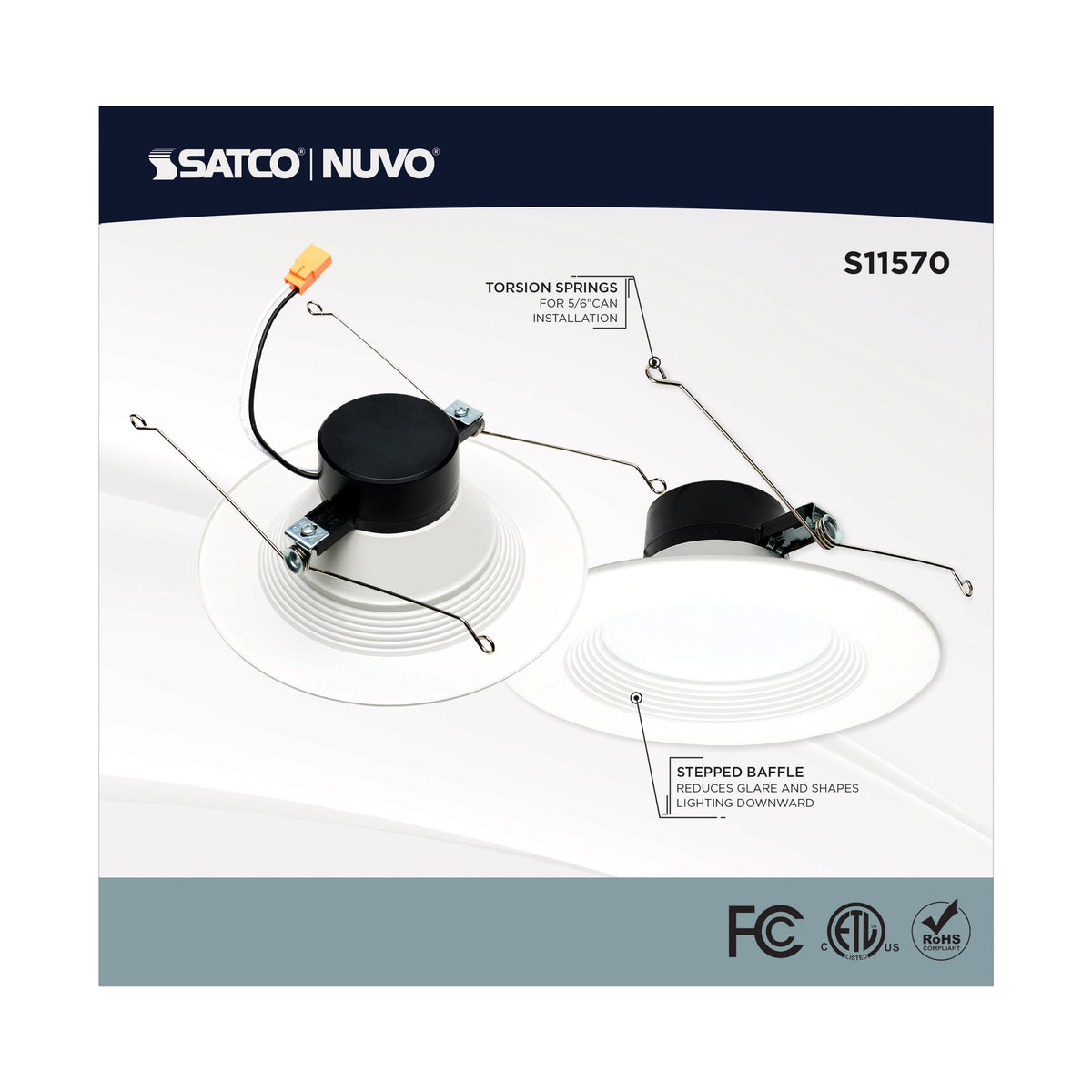 13 Watt - LED Retrofit Downlight - 5-6 Inch Round - Starfish IOT - RGB & Tunable White - 120 Volt - 90 CRI - White Finish