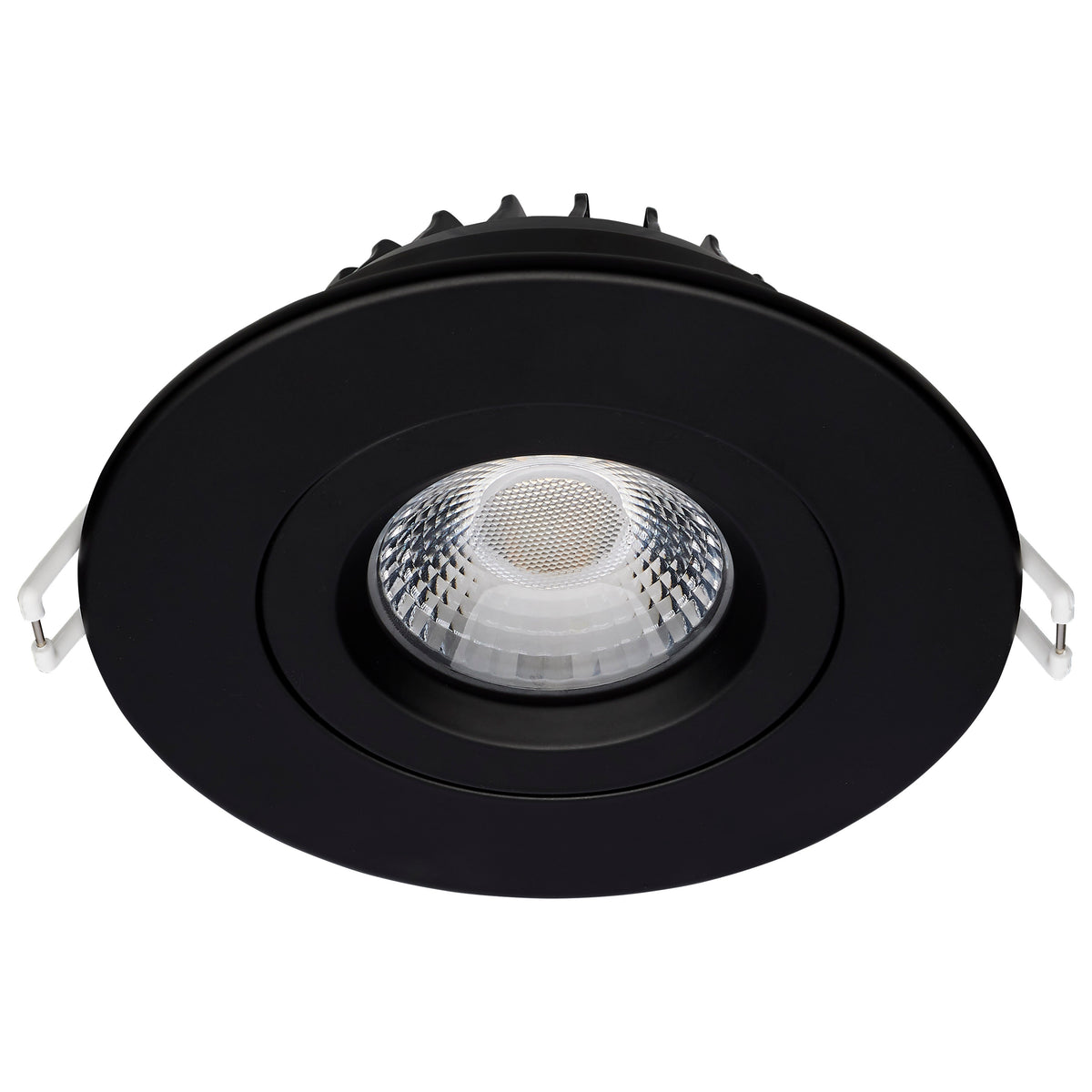 12 Watt LED Direct Wire Downlight - GimbaLED - 4 Inch - CCT Selectable - Round - Remote Driver - Black Finish - 850 Lumens - 120 Volt