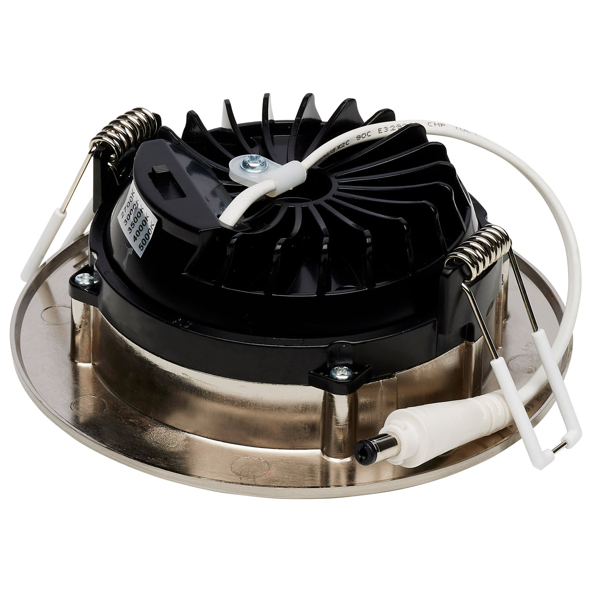 12 Watt LED Direct Wire Downlight - GimbaLED - 4 Inch - CCT Selectable - Round - Remote Driver - Brushed Nickel Finish - 850 Lumens - 120 Volt