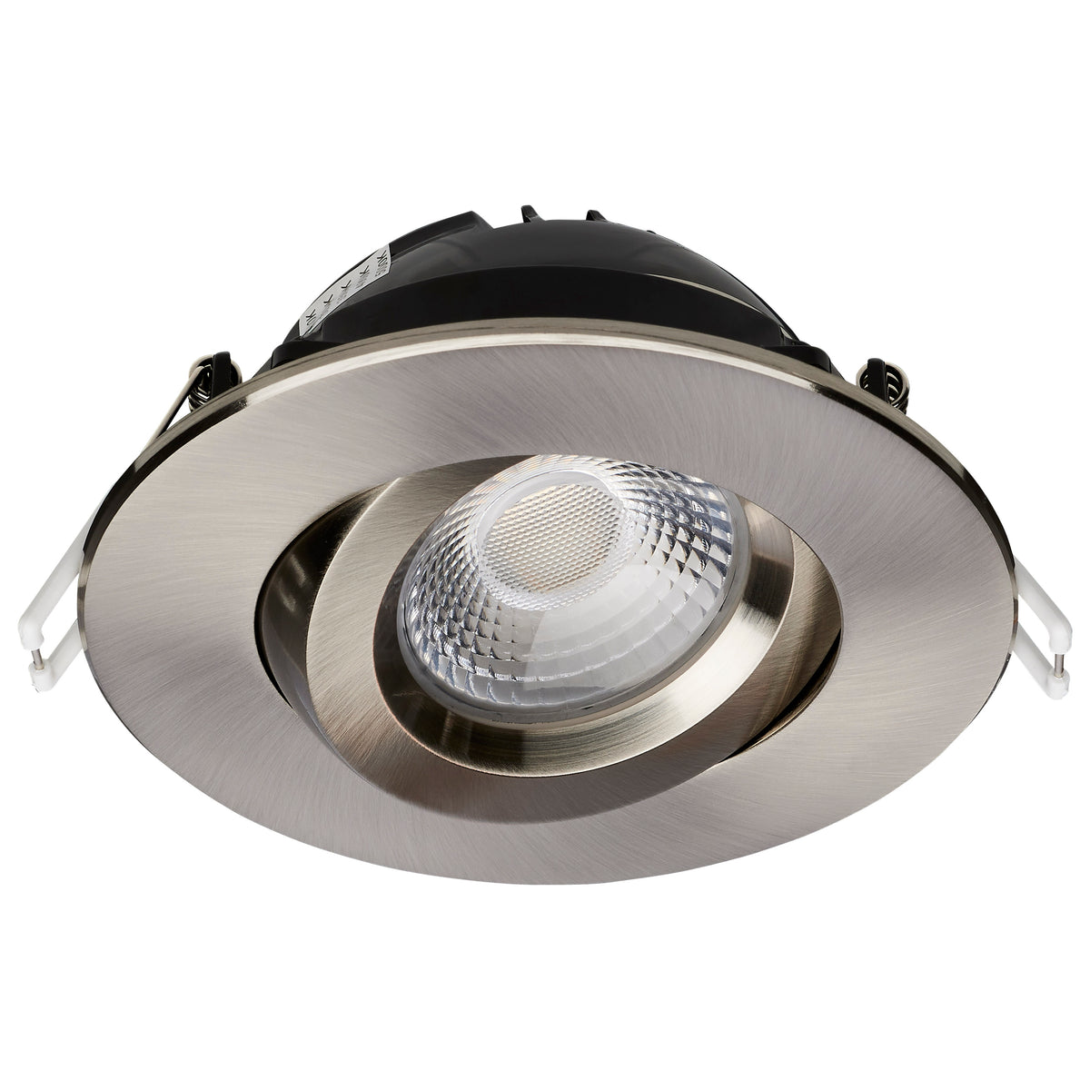 12 Watt LED Direct Wire Downlight - GimbaLED - 4 Inch - CCT Selectable - Round - Remote Driver - Brushed Nickel Finish - 850 Lumens - 120 Volt