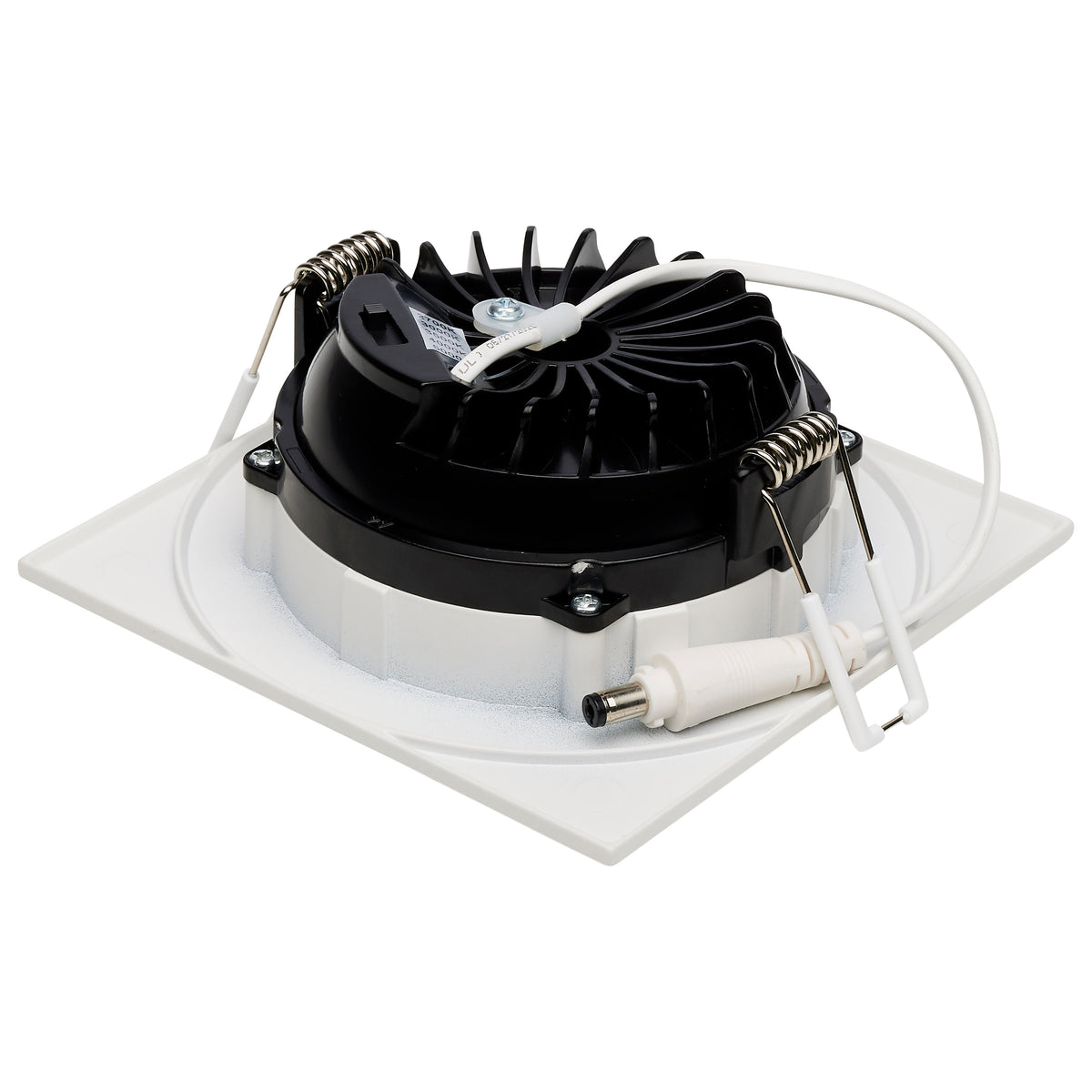 12 Watt LED Direct Wire Downlight - GimbaLED - 4 Inch - CCT Selectable - Square - Remote Driver - White Finish - 850 Lumens - 120 Volt