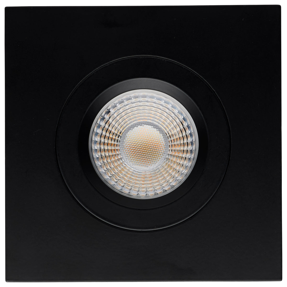 12 Watt LED Direct Wire Downlight - GimbaLED - 4 Inch - CCT Selectable - Square - Remote Driver - Black Finish - 850 Lumens - 120 Volt