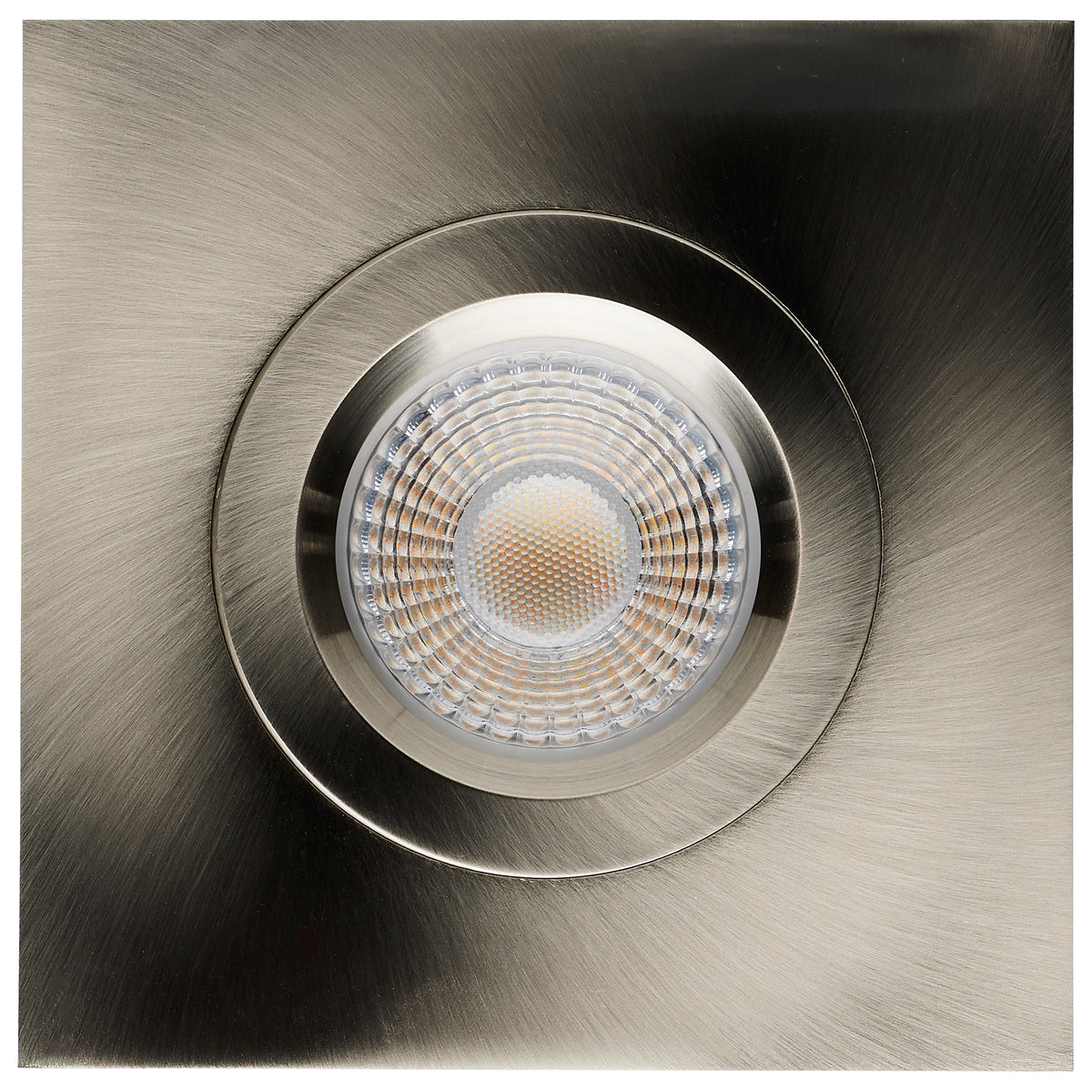 12 Watt LED Direct Wire Downlight - GimbaLED - 4 Inch - CCT Selectable - Square - Remote Driver - Brushed Nickel Finish - 850 Lumens - 120 Volt