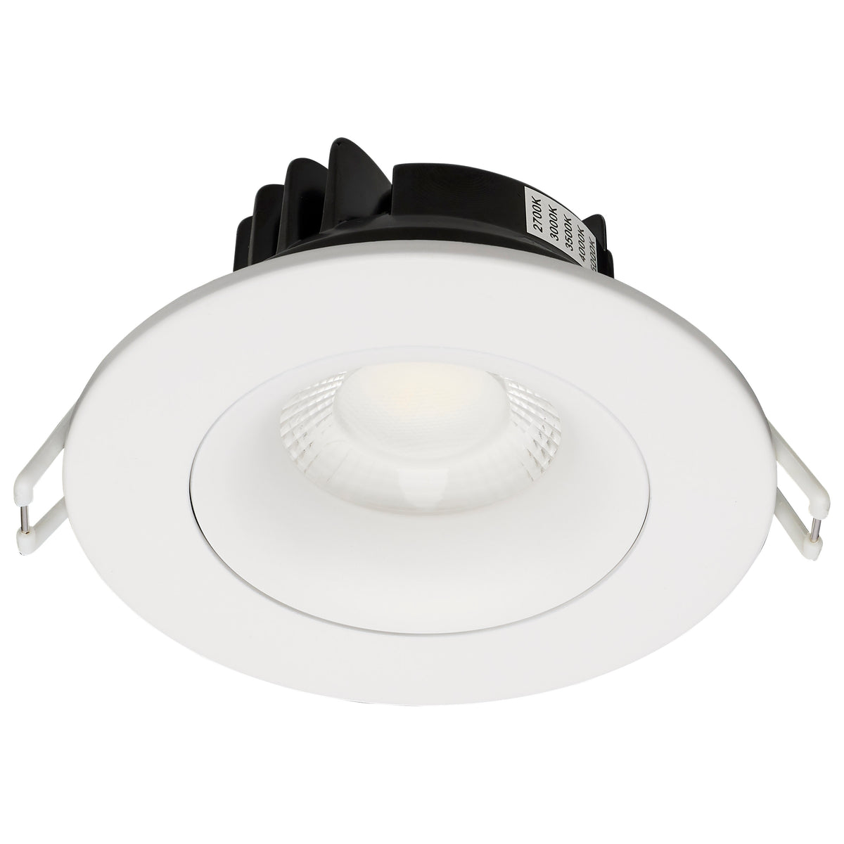 12 Watt LED Direct Wire Downlight - GimbaLED - 3.5 Inch - CCT Selectable - Round - Remote Driver - White Finish - 840 Lumens - 120 Volt