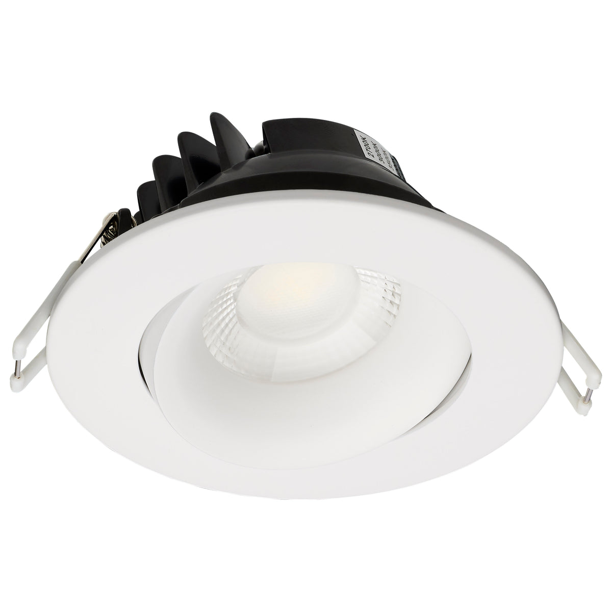 12 Watt LED Direct Wire Downlight - GimbaLED - 3.5 Inch - CCT Selectable - Round - Remote Driver - White Finish - 840 Lumens - 120 Volt
