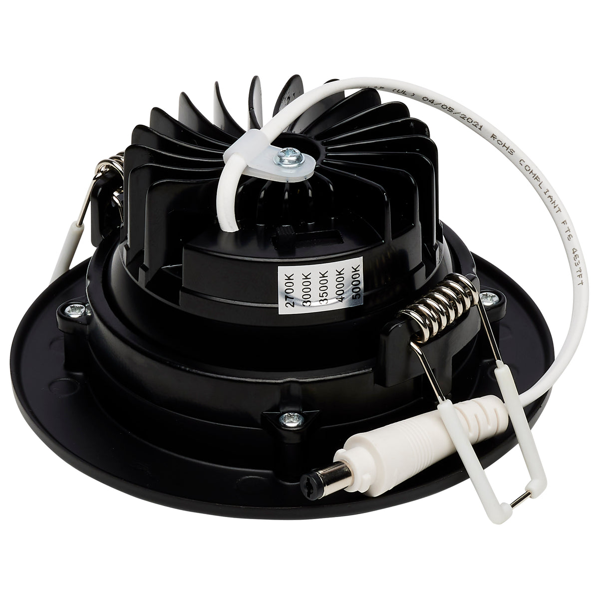 12 Watt LED Direct Wire Downlight - GimbaLED - 3.5 Inch - CCT Selectable - Round - Remote Driver - Black Finish - 840 Lumens - 120 Volt