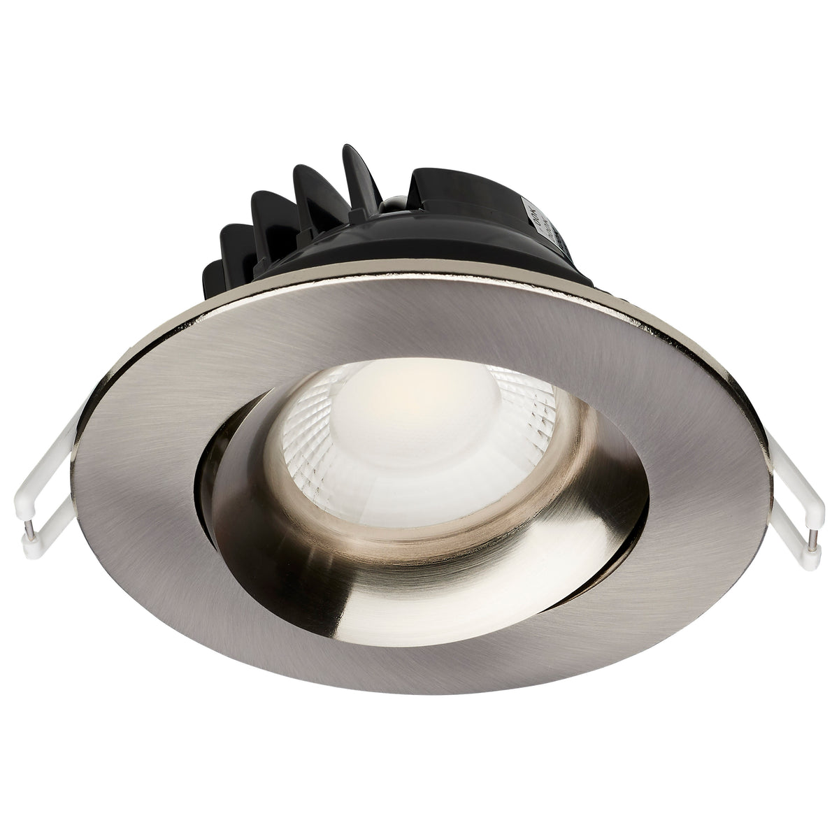 12 Watt LED Direct Wire Downlight - GimbaLED - 3.5 Inch - CCT Selectable - Round - Remote Driver - Brushed Nickel Finish - 840 Lumens - 120 Volt