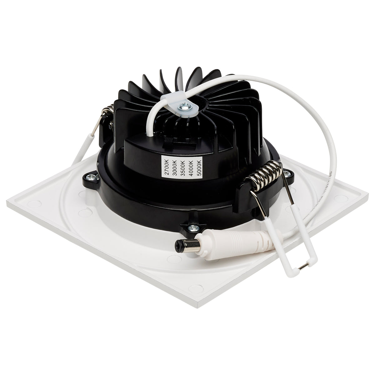 12 Watt LED Direct Wire Downlight - GimbaLED - 3.5 Inch - CCT Selectable - Square - Remote Driver - White Finish - 840 Lumens - 120 Volt