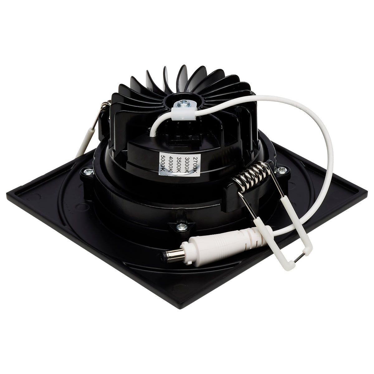 12 Watt LED Direct Wire Downlight - GimbaLED - 3.5 Inch - CCT Selectable - Square - Remote Driver - Black Finish - 840 Lumens - 120 Volt