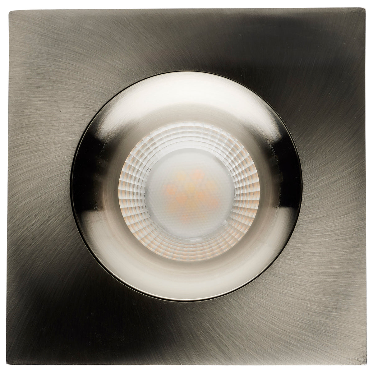 12 Watt LED Direct Wire Downlight - GimbaLED - 3.5 Inch - CCT Selectable - Square - Remote Driver - Brushed Nickel Finish - 840 Lumens - 120 Volt