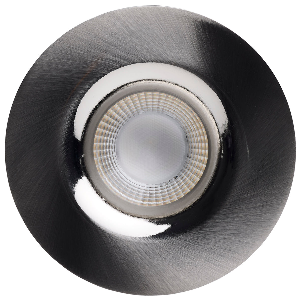 10 Watt LED Direct Wire Downlight - Remote Driver - CCT Selectable - Dimmable - Round - Brushed Nickel Finish