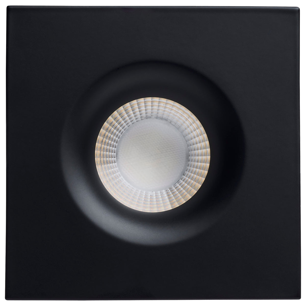 10 Watt LED Direct Wire Downlight - Remote Driver - CCT Selectable - Dimmable - Square - Black Finish