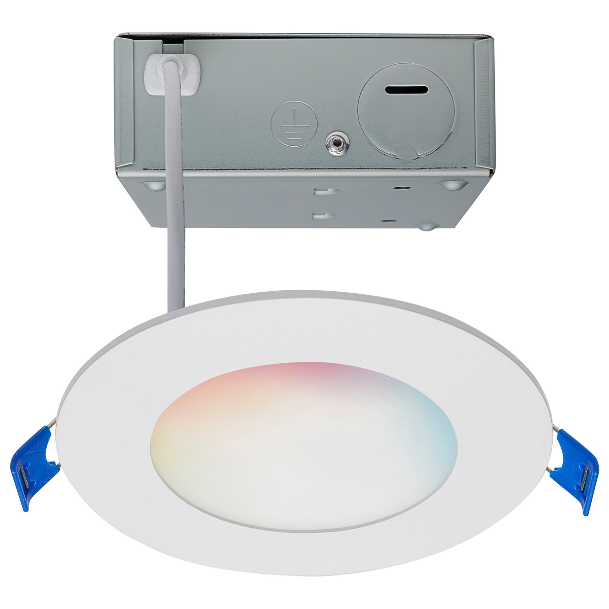 Starfish - 8 Watt LED Direct Wire Downlight - 4-Inch - Remote Driver - RGBTW - Round - White Finish