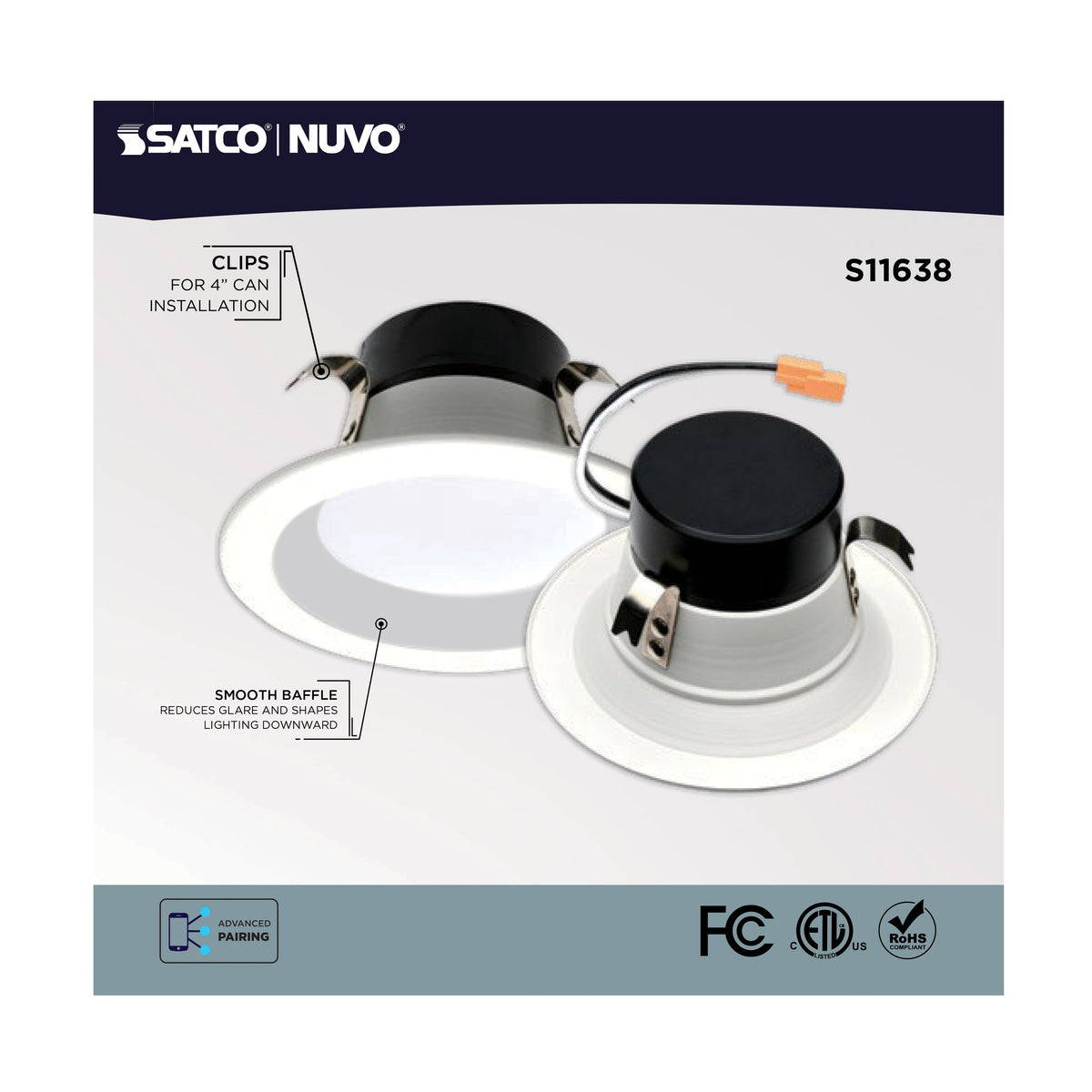 Starfish - 8 Watt LED Retrofit Downlight - 4 Inch - RGBTW - Round - White Finish