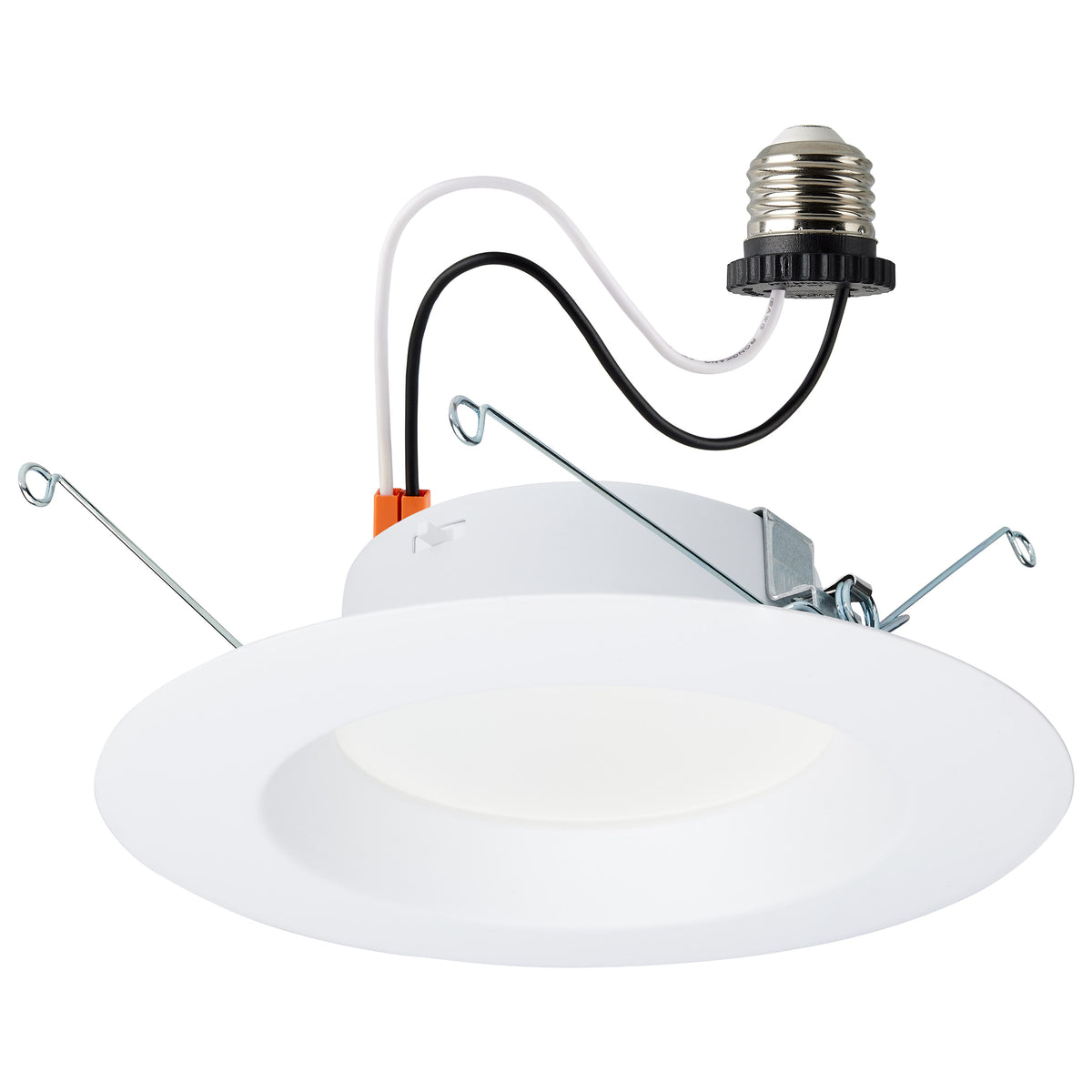 12.5 Watt LED High Lumen Downlight Retrofit - 5-6 Inch - 27K/30K/35K/40K/50K Selectable - 120 Volts - Dimmable - White Finish