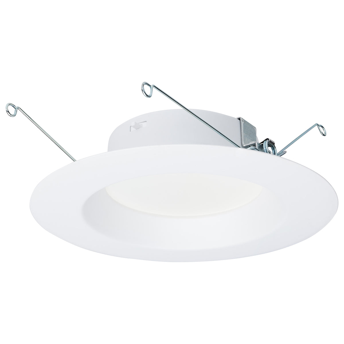 12.5 Watt LED High Lumen Downlight Retrofit - 5-6 Inch - 27K/30K/35K/40K/50K CCT Selectable - 120 Volts - Dimmable - White Finish